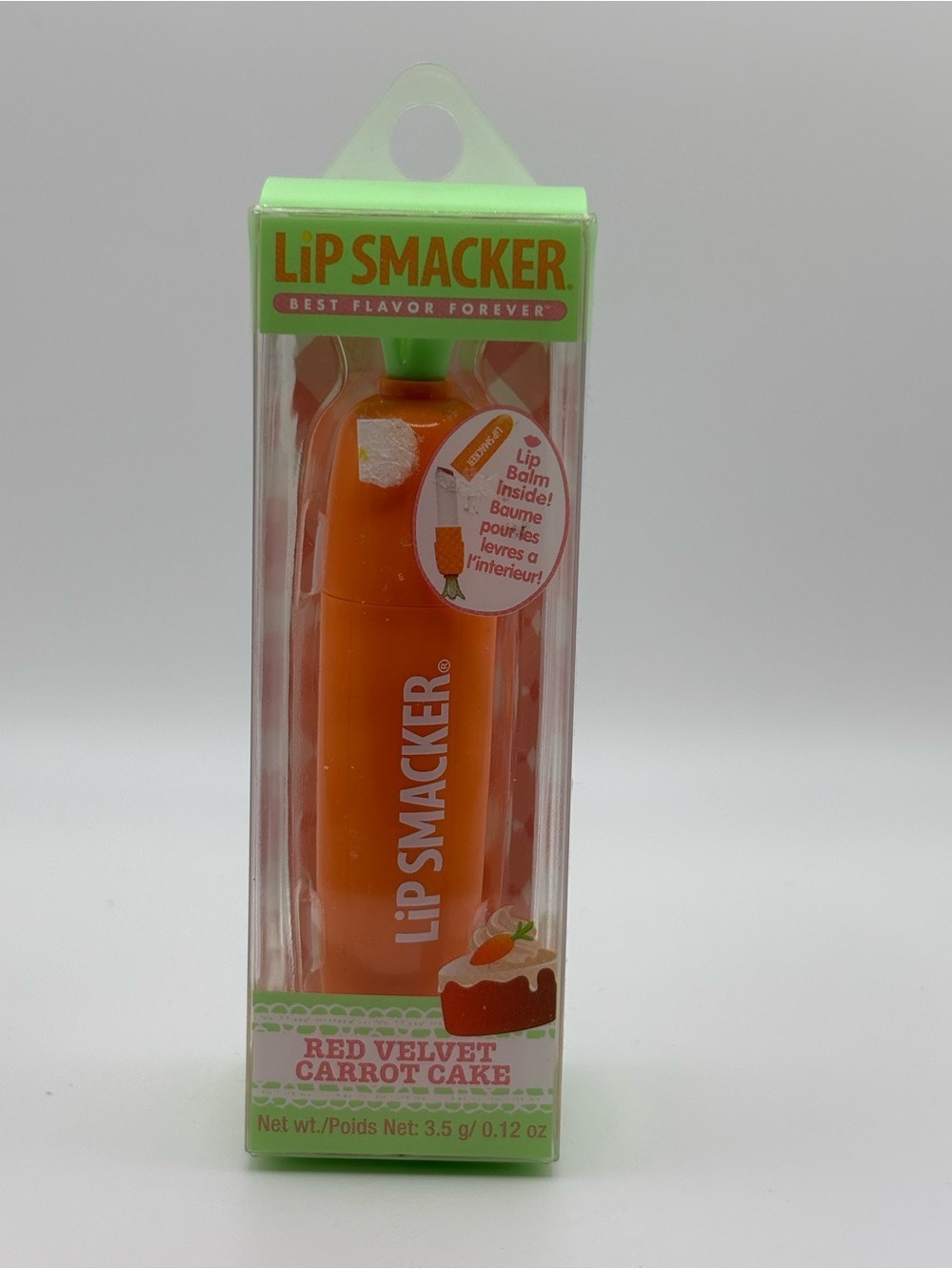 Lip Smacker Red Velvet Carrot Cake Lip Balm Limited Edition 0.12 oz New - Picture 3 of 5